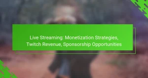Live Streaming: Monetization Strategies, Twitch Revenue, Sponsorship Opportunities
